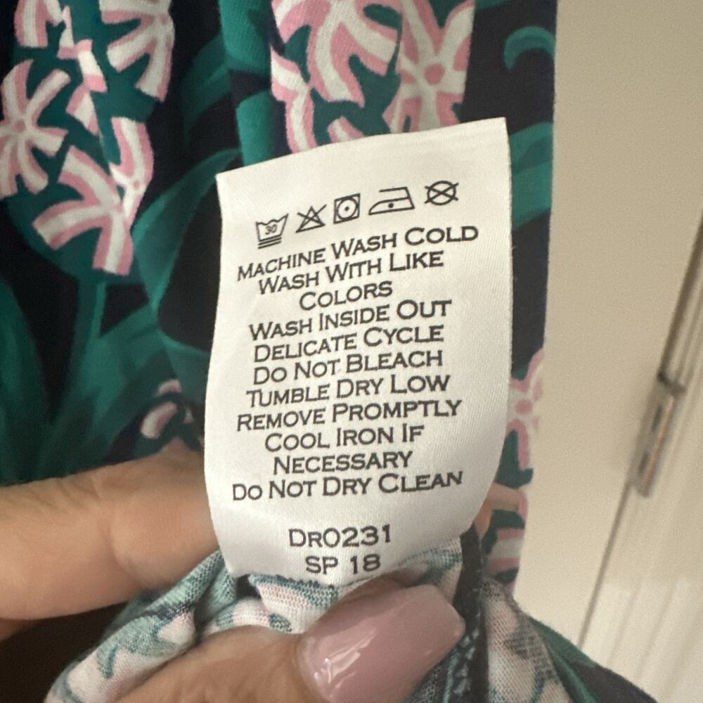 Draper James Hyacinth Floral Ruffle Sleeve Dress XXL 2XL Preppy Beach - Picture 6 of 8